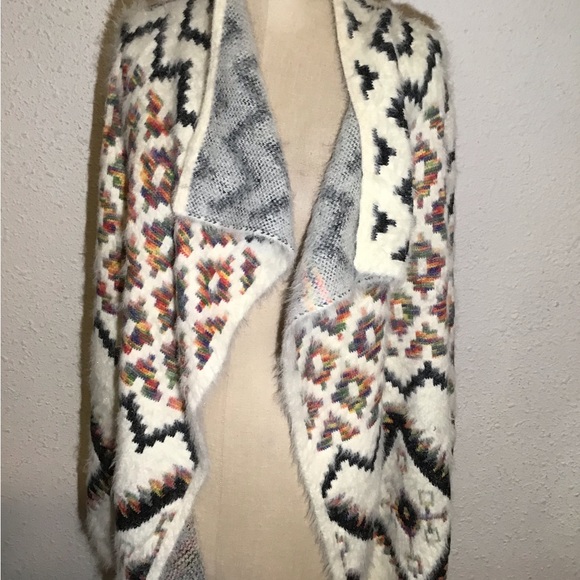 Vintage concept open front sweater cardigan size large - Picture 3 of 6